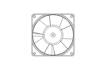 DC axial compact fan