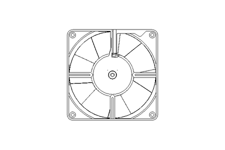 DC axial compact fan