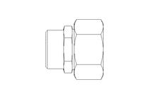 Reducing coupling L 28/22 St ISO8434