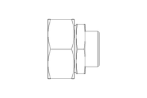 Reducing coupling L 42/28 St ISO8434