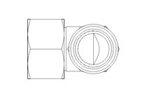 Winkelverschraubung L 22 St ISO8434