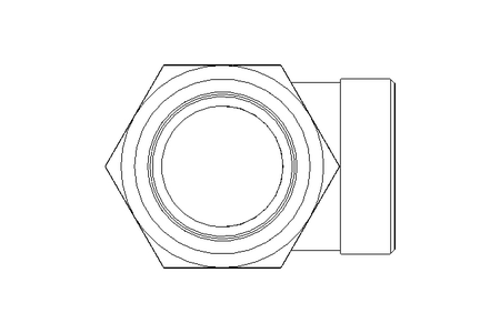 Г-образный патрубок L 42/42 St ISO8434