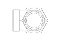 Г-образный патрубок L 42/42 St ISO8434