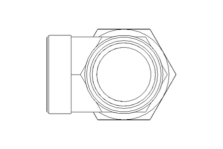 Г-образный патрубок L 42/42 St ISO8434