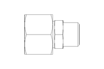 Reducing coupling L 15/10 St ISO8434