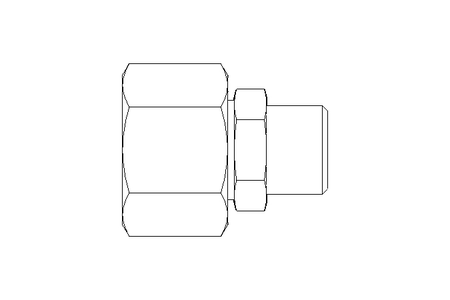 Reducing coupling L 15/10 St ISO8434