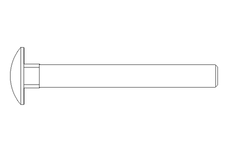 Pf cb oval r/q M8x70 A2 DIN603