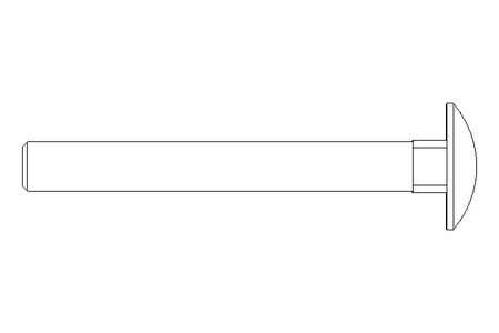 Pf cb oval r/q M8x70 A2 DIN603