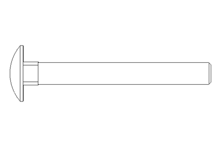 Pf cb oval r/q M8x70 A2 DIN603