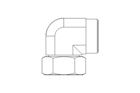 Raccordo a gomito L 35 St ISO8434