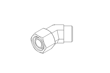 Threaded elbow connector L 15 M22x1,5 St