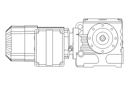 Schneckengetriebemotor 0,37kW 32 1/min