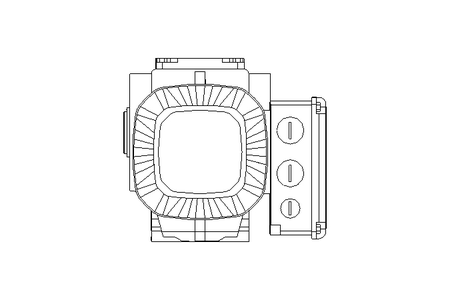 Worm gear motor 0.37kW 32 1/min