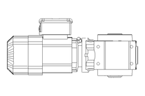 Worm gear motor 0.37kW 32 1/min