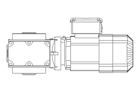 Worm gear motor 0.37kW 32 1/min