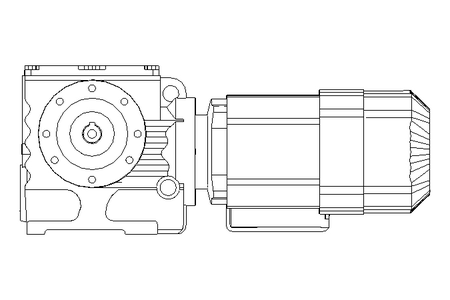 螺杆齿轮速电机 0,37kW 32 1/min