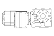 Worm gear motor 0.37kW 32 1/min