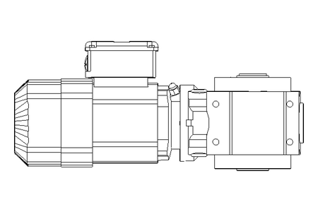 Worm gear motor 0.37kW 32 1/min