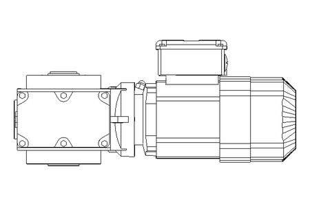 Worm gear motor 0.37kW 32 1/min