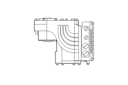 Flat gear servo motor 64 Nm