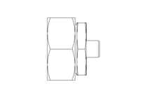 Reducing coupling L 42/10 St ISO8434