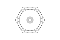 Reducing coupling L 42/10 St ISO8434