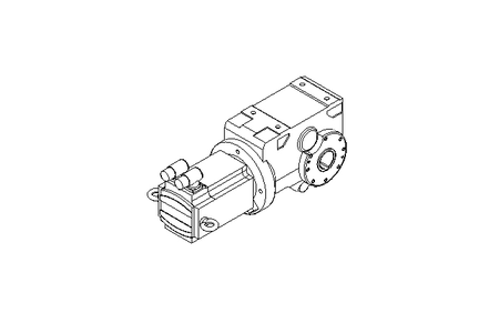 Helical-bevel gear servo motor 9.40 Nm