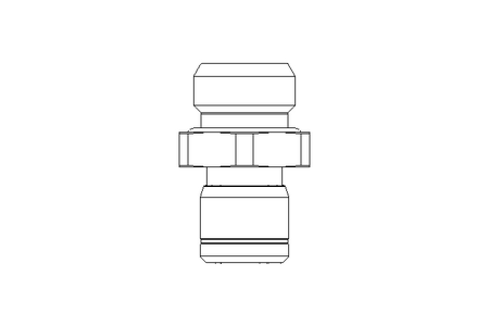 Push-in connector G1/4 D6 Niro