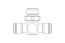 T-Steckverschraubung G1/4 D 6 Niro