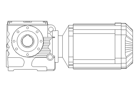 Schneckengetriebemotor 1,5kW 100 1/min