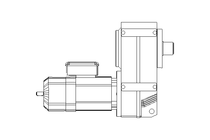 Par.shaft hel. gear motor 0.75kW 20