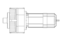 Flachgetriebemotor 0,75kW 20 1/min