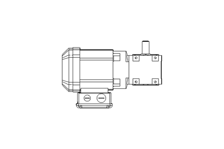 Gear motor 0.37kW 210 1/min