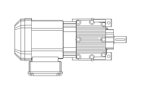 Motorreductor coaxial 0,37kW 70 1/min