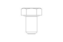 Hexagon screw M5x8 A2 DIN 933 Tuflok