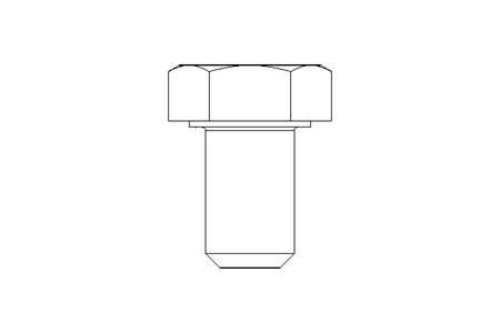 Hexagon screw M5x8 A2 DIN 933 Tuflok