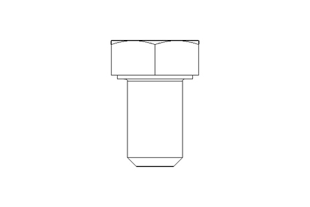 Hexagon screw M5x8 A2 DIN 933 Tuflok