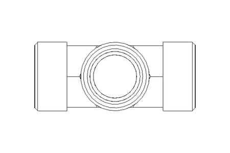 T-connector L 22/22/22 St ISO8434