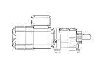 Motorreductor coaxial 0,37kW 29 1/min