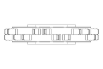 Roda dentada CS 1000 POM T12 S40  azul