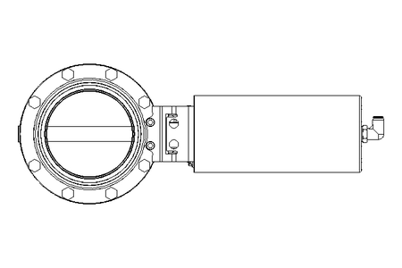 Butterfly valve B DN100 WVM NC E