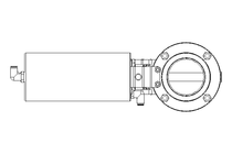 Válvula borboleta B DN065 WVM AA E