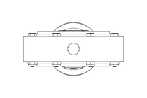 Дисковый клапан B DN150 WVW NC E