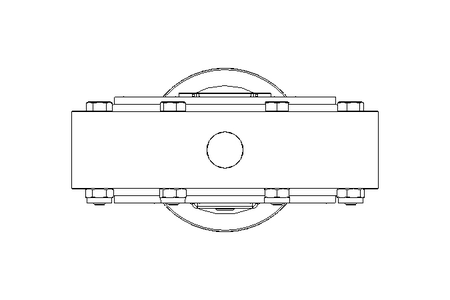 Butterfly valve B DN150 WVW NC E