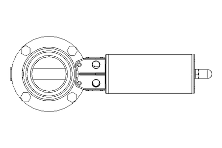 Butterfly valve B DN050 MVM NC E