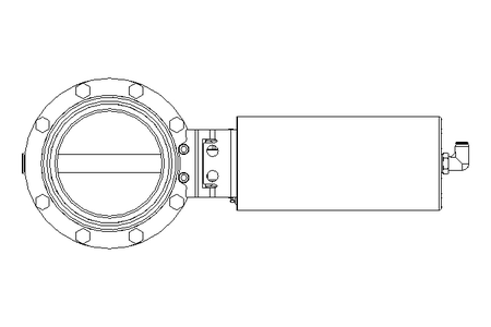 Butterfly valve B DN100 MVM NC E