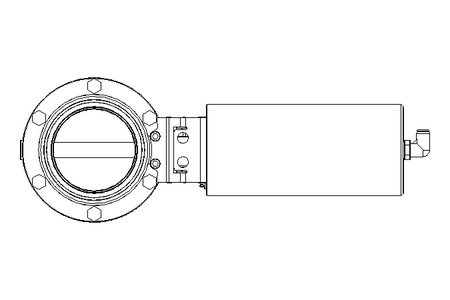 Butterfly valve B DN080 MVL NC E