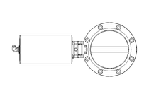 Butterfly valve B DN150 WVM NC E