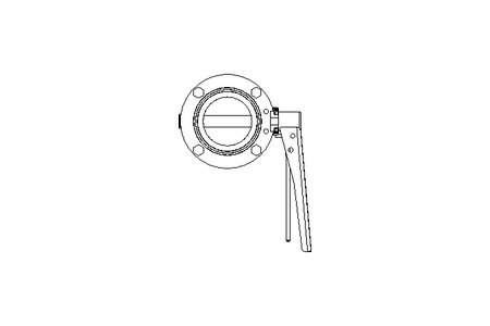 Butterfly valve B DN065 CVC MA E