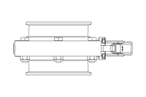 Butterfly valve B DN080 CVC MA E